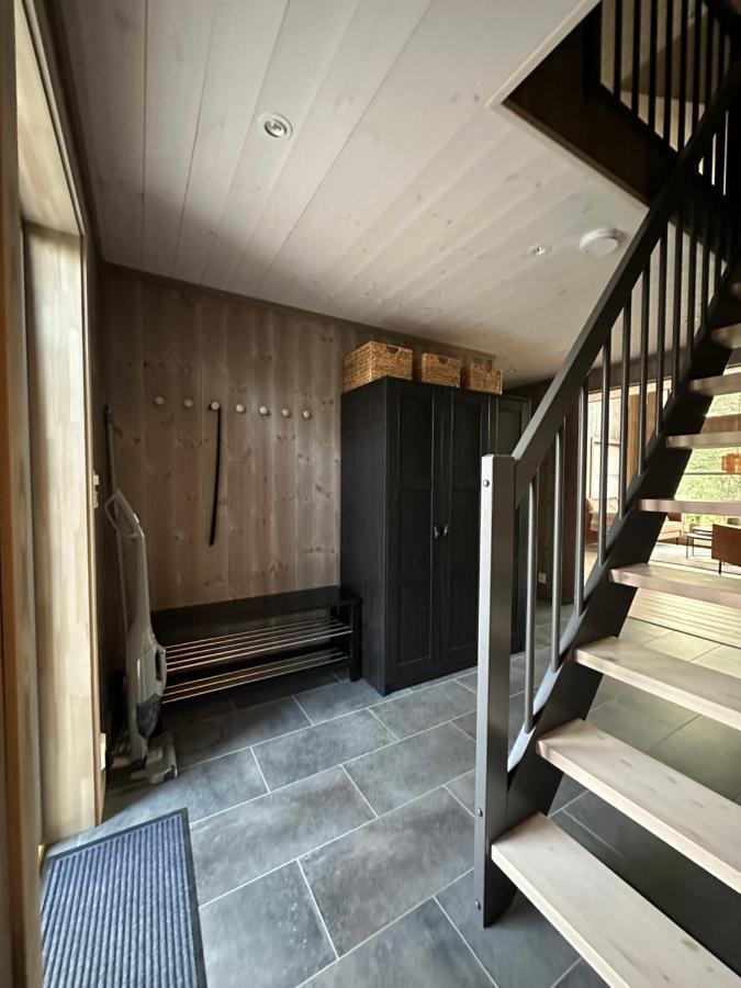 Modern Northern Lights Cabin Drangedal Dış mekan fotoğraf