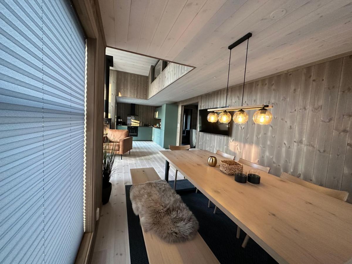 Modern Northern Lights Cabin Drangedal Dış mekan fotoğraf