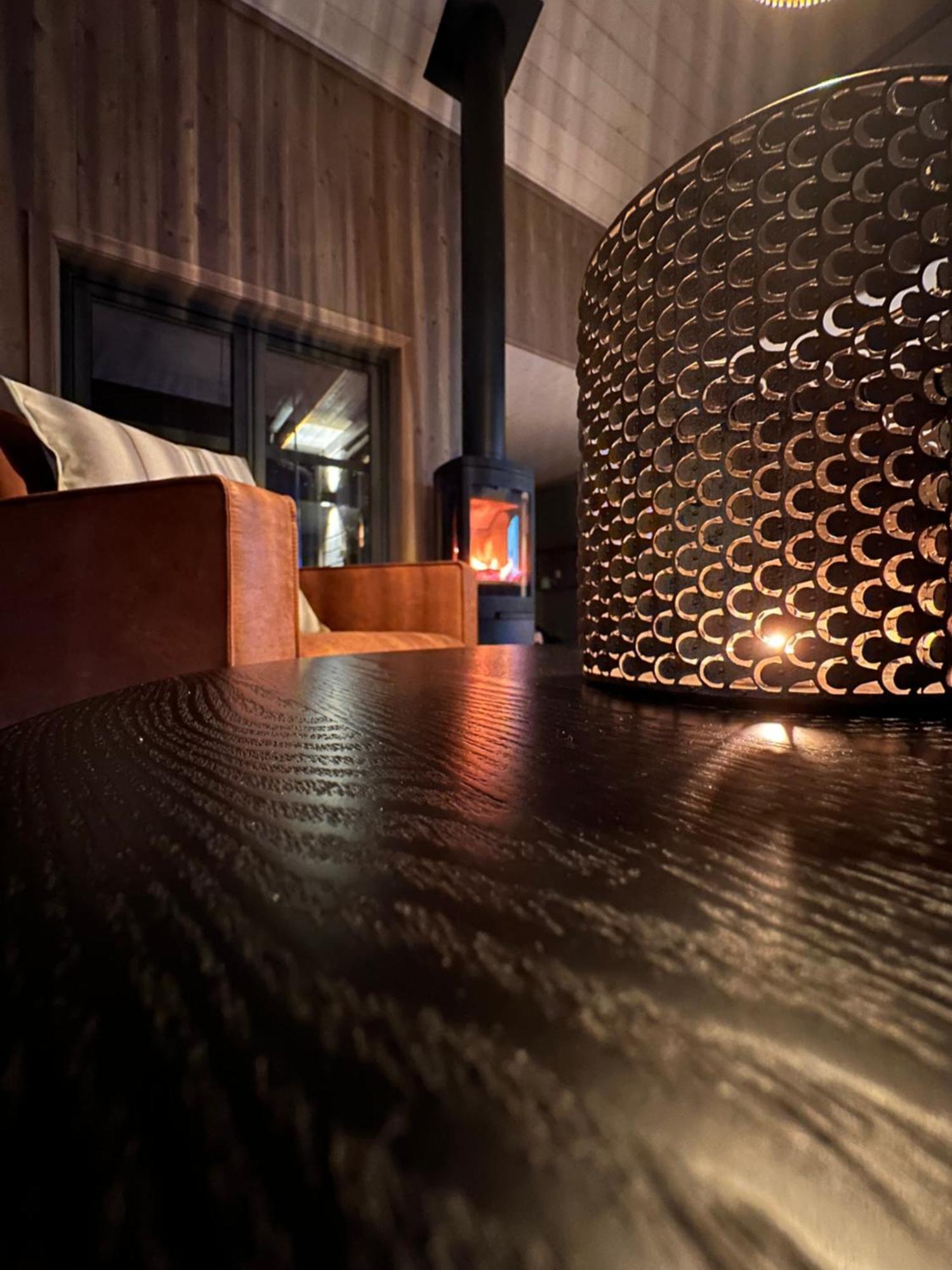 Modern Northern Lights Cabin Drangedal Dış mekan fotoğraf
