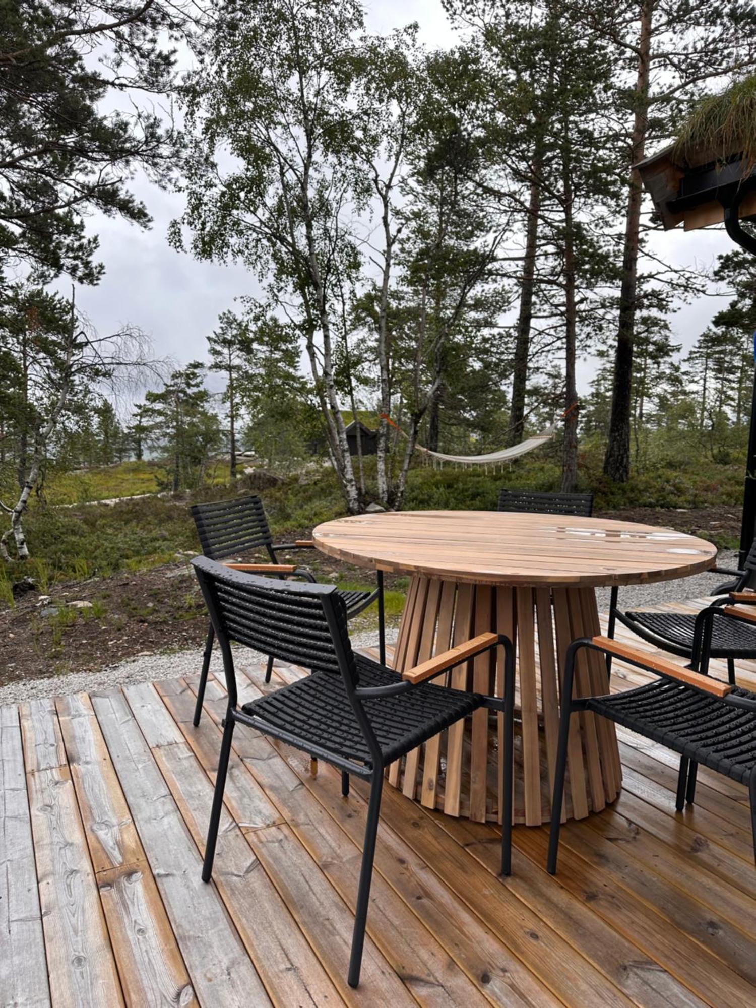Modern Northern Lights Cabin Drangedal Dış mekan fotoğraf
