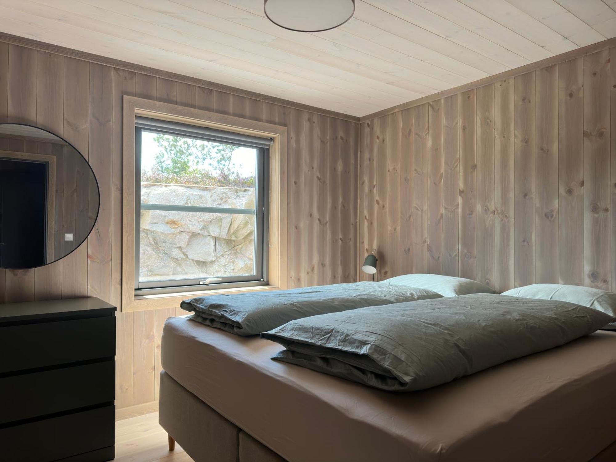 Modern Northern Lights Cabin Drangedal Dış mekan fotoğraf