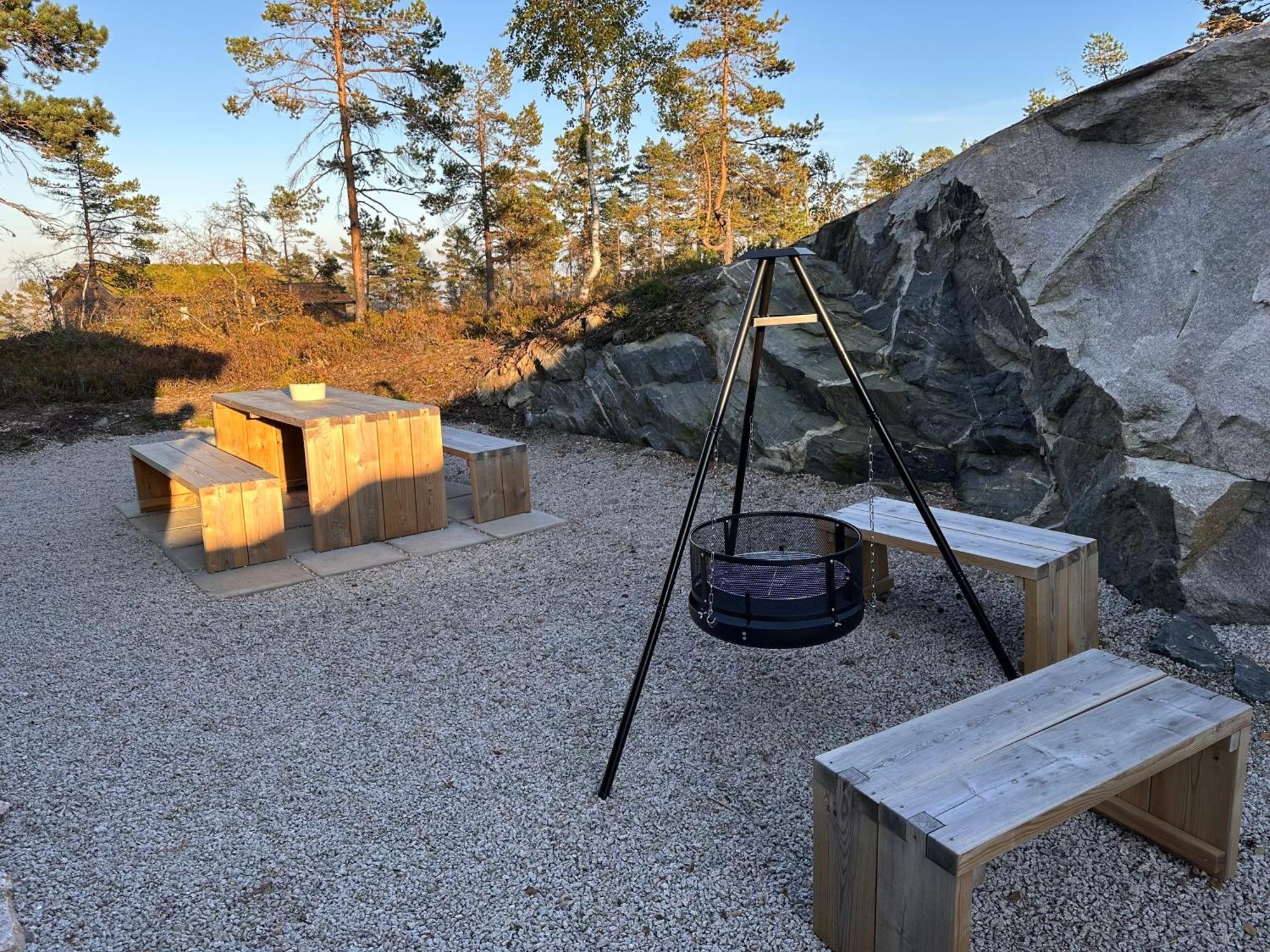 Modern Northern Lights Cabin Drangedal Dış mekan fotoğraf